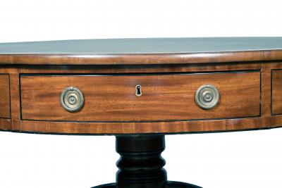 Regency Mahogany Drum Table