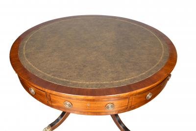Regency Mahogany Drum Table