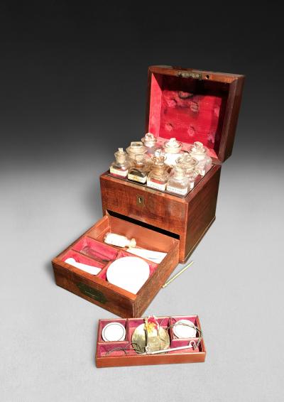 Regency Mahogany Fitted Apothecary s Box