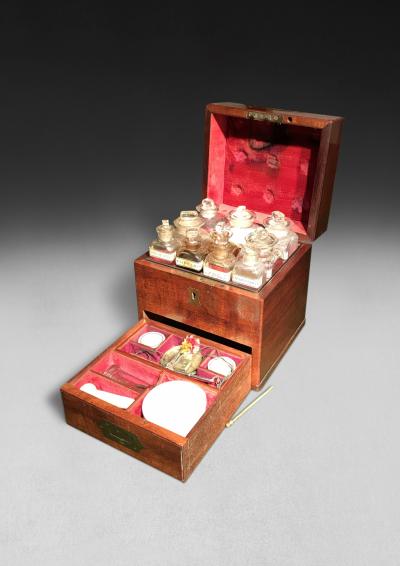 Regency Mahogany Fitted Apothecary s Box