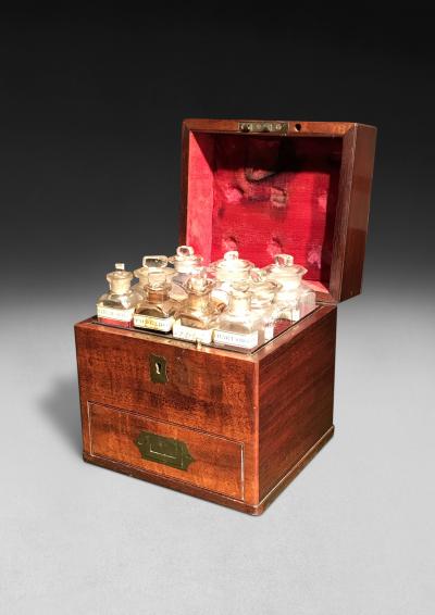 Regency Mahogany Fitted Apothecary s Box