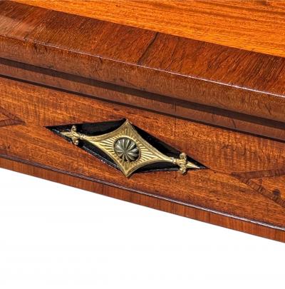 Regency Mahogany Games Table with Leather top