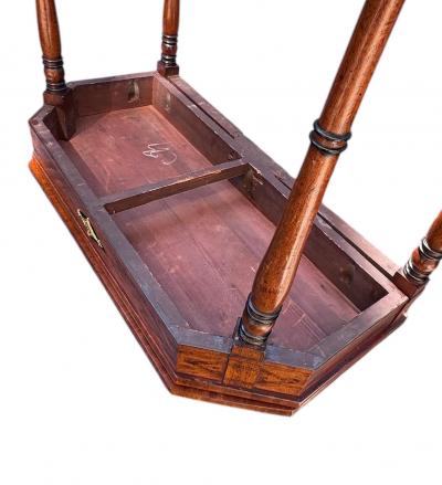 Regency Mahogany Games Table with Leather top