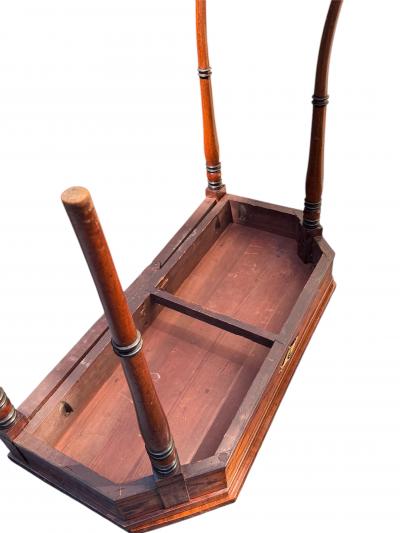 Regency Mahogany Games Table with Leather top