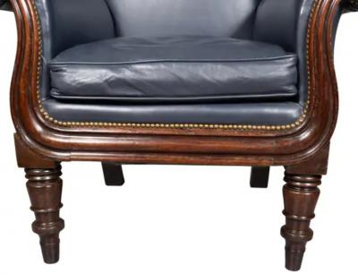 Regency Mahogany Library Armchair