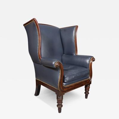 Regency Mahogany Library Armchair
