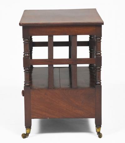 Regency Mahogany Lidded Canterbury