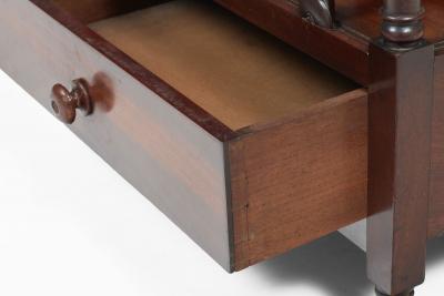 Regency Mahogany Lidded Canterbury