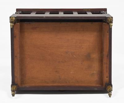 Regency Mahogany Lidded Canterbury
