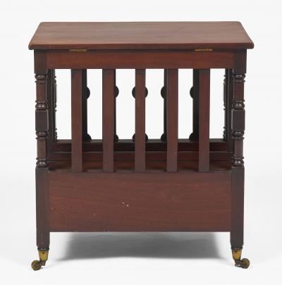 Regency Mahogany Lidded Canterbury