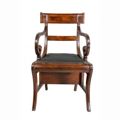 Regency Mahogany Metamorphic Armchair