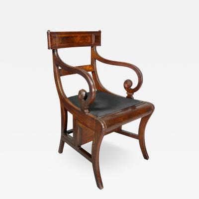 Regency Mahogany Metamorphic Armchair