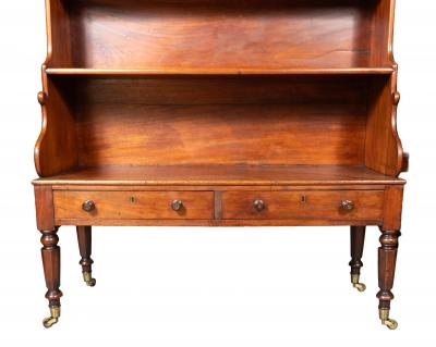 Regency Mahogany Open Bookcase