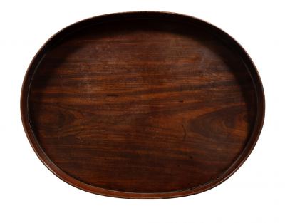 Regency Mahogany Oval Tray