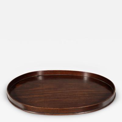 Regency Mahogany Oval Tray