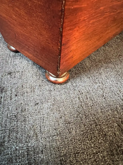 Regency Mahogany Sarcophagus form Tea Caddy