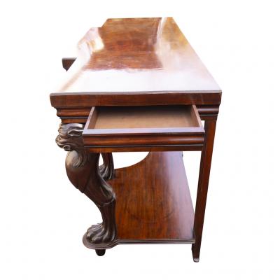 Regency Mahogany Serving Table