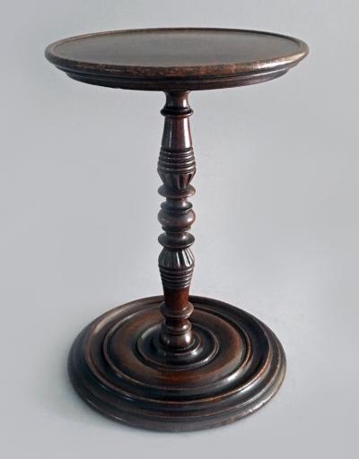 Regency Mahogany Table Top Candle Stand