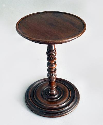 Regency Mahogany Table Top Candle Stand