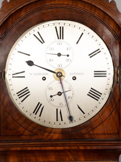 Regency Mahogany Tall Case Clock by W Ashford London