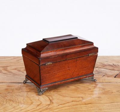Regency Mahogany Tea Caddy
