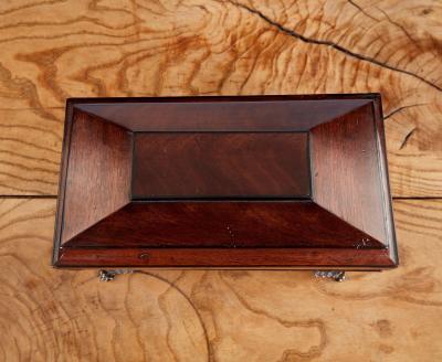 Regency Mahogany Tea Caddy
