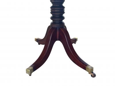 Regency Mahogany Three Pedestal Dining Table