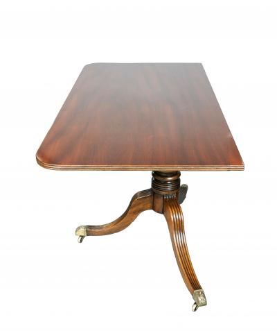 Regency Mahogany Three Pedestal Dining Table