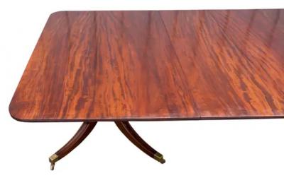Regency Mahogany Two Pedestal Dining Table