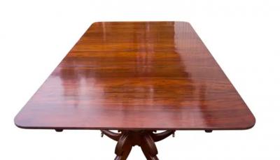 Regency Mahogany Two Pedestal Dining Table