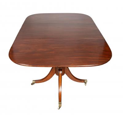 Regency Mahogany Two Pedestal Dining Table