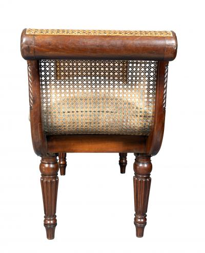 Regency Mahogany Window Bench