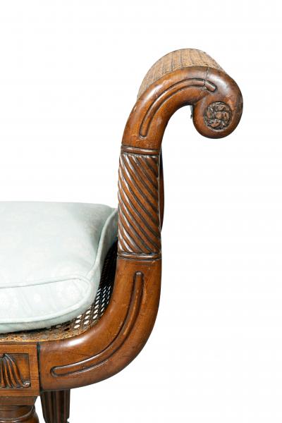 Regency Mahogany Window Bench