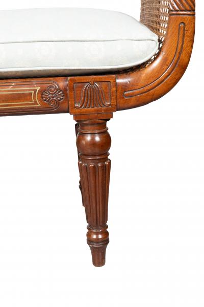 Regency Mahogany Window Bench