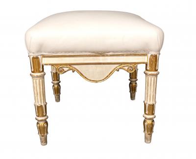 Regency Painted And Giltwood Bench