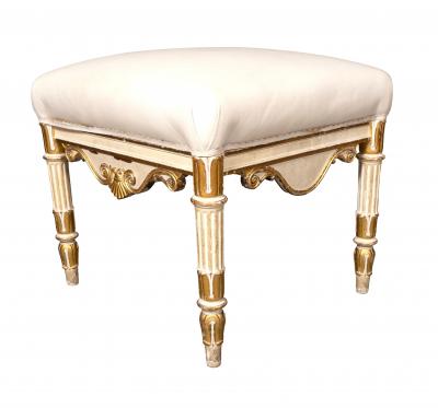 Regency Painted And Giltwood Bench
