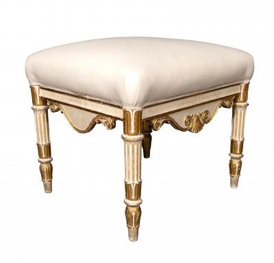 Regency Painted And Giltwood Bench