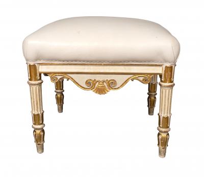 Regency Painted And Giltwood Bench