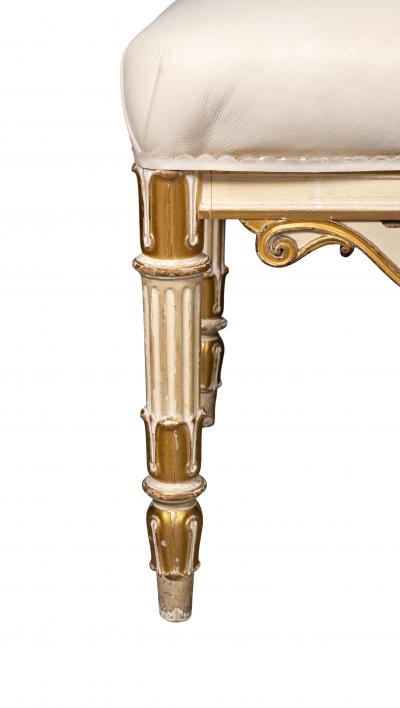 Regency Painted And Giltwood Bench