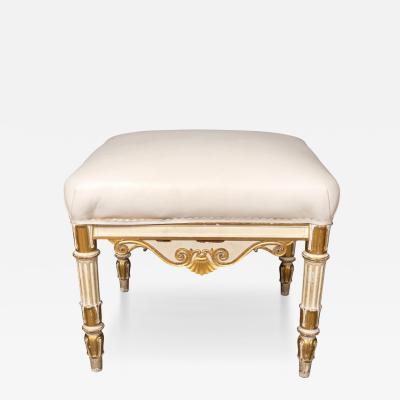 Regency Painted And Giltwood Bench
