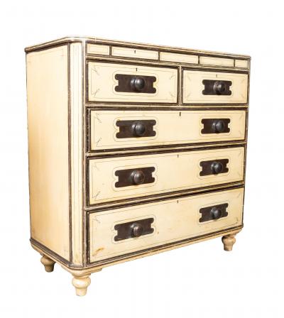 Regency Painted Pine Chest Of Drawers