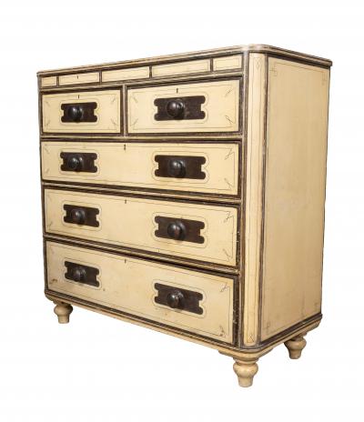 Regency Painted Pine Chest Of Drawers