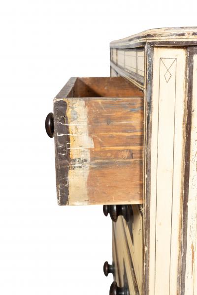 Regency Painted Pine Chest Of Drawers