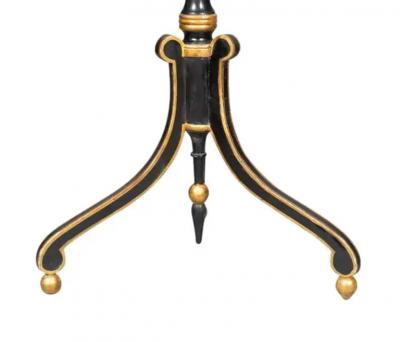 Regency Penwork Candlestand
