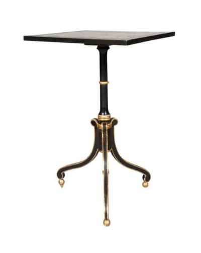 Regency Penwork Candlestand