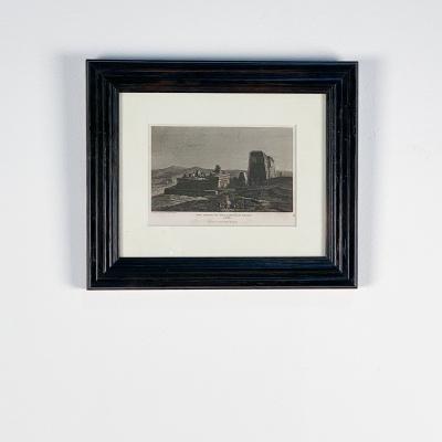 Regency Period Etching The Temple of Apollinopolis Magna at Edfu 