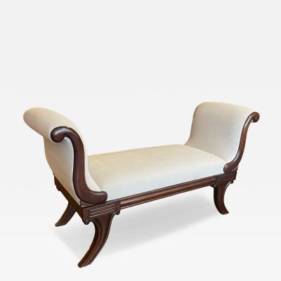 Regency Period Mahogany Bench Circa 1820