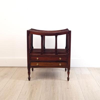 Regency Period Mahogany Canterbury Circa 1820
