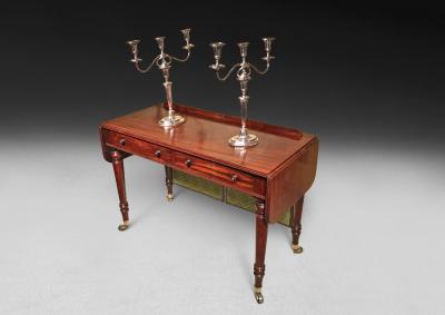 Regency Period Mahogany Lady s Screen Writing Sofa Table