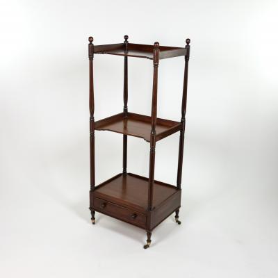 Regency Period Mahogany Triple Tier tag re English Circa 1820
